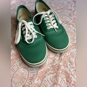 Forest Green Vans Authentic Low Pros
